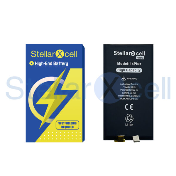 Second image of StellarXcell Ultra Battery Cell Super Capacity for IPhone 14 Plus