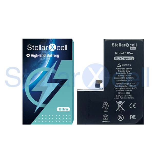 Second image of StellarXcell Ultra battery for IPhone 14 Pro