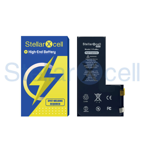 Second image of StellarXcell Ultra Battery Cell Super Capacity for IPhone 11 PRO MAX
