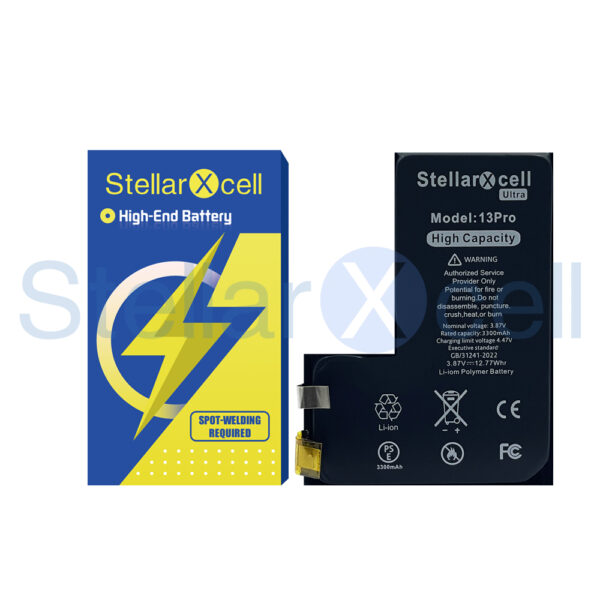 Second image of StellarXcell Ultra Battery Cell Super Capacity for IPhone 13PRO