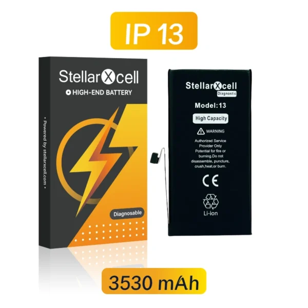 StellarXcell Diagnostic Battery no pop up message for IPhone 13