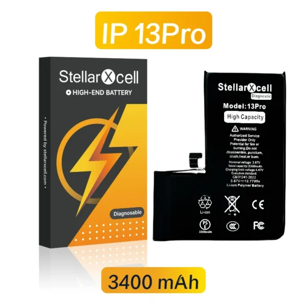 StellarXcell Diagnostic Battery no pop up message for IPhone 13 Pro