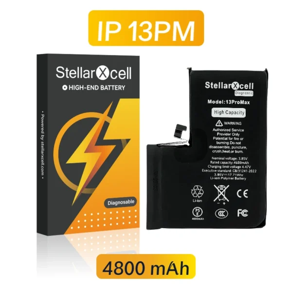 StellarXcell Diagnostic Battery no pop up message for IPhone 13 Pro Max