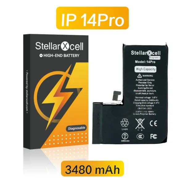 StellarXcell Diagnostic Battery no pop up message for IPhone 14 pro