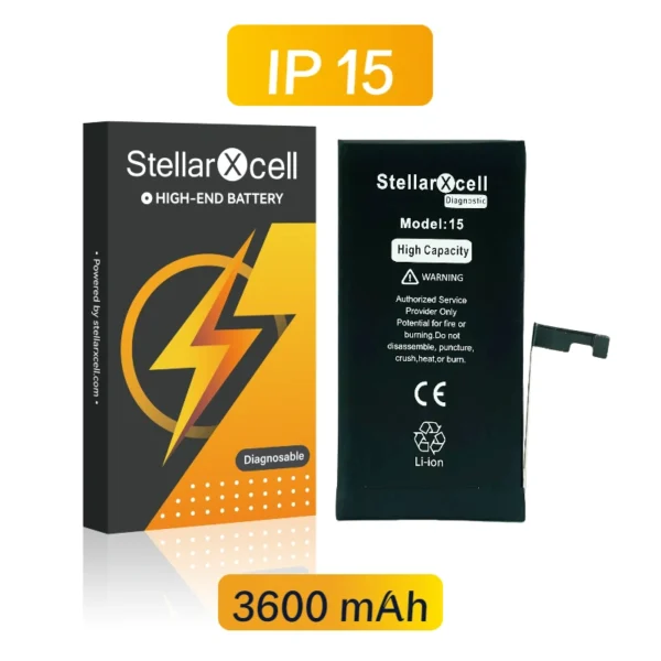 StellarXcell Diagnostic Battery no pop up message for IPhone 15