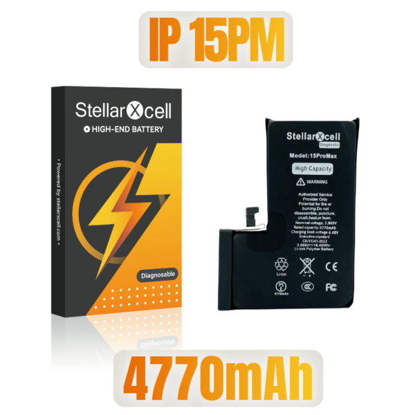 StellarXcell Diagnostic Pro Battery For iPhone15Promax