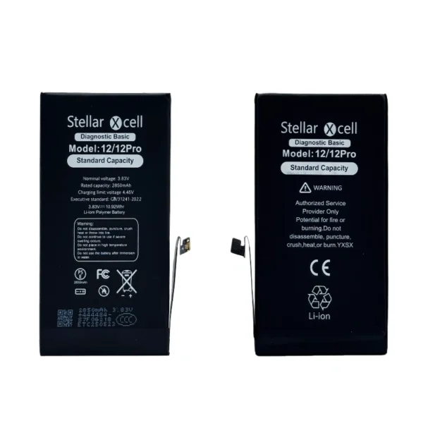 Second image of StellarXcell Diagnostic Basic Battery for IPhone IP 12/12pro