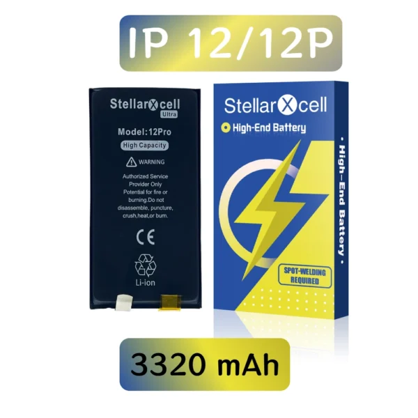 StellarXcell Ultra Battery Cell Super Capacity for IPhone 12/12PRO