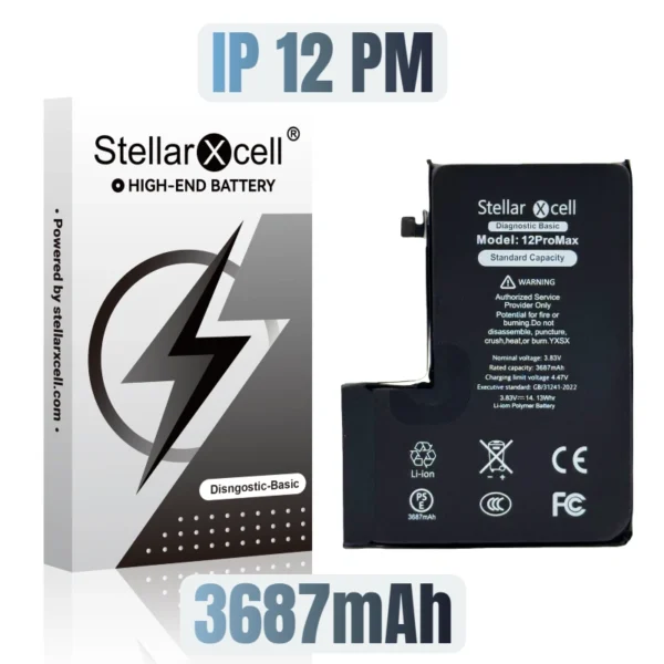 StellarXcell Diagnostic Basic Battery for IPhone IP 12pro max