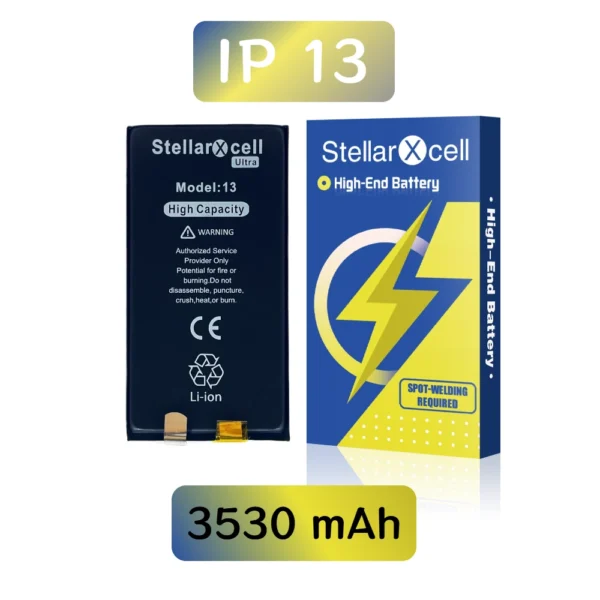StellarXcell Ultra Battery Cell Super Capacity for IPhone 13