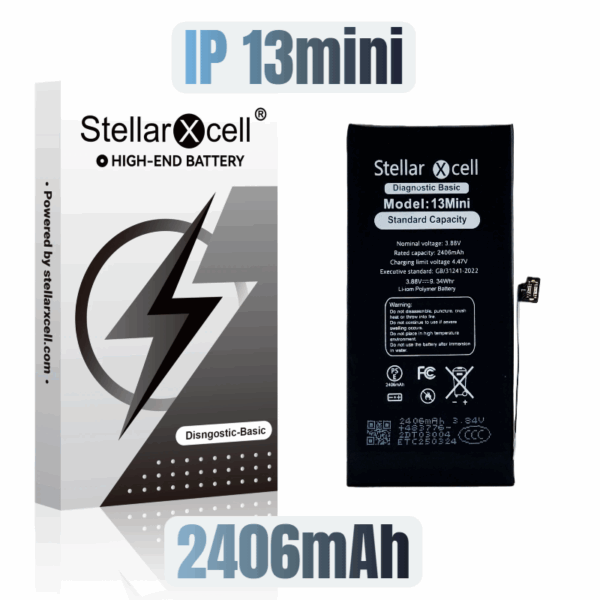 StellarXcell Diagnostic Basic Battery for IPhone IP 13 mini