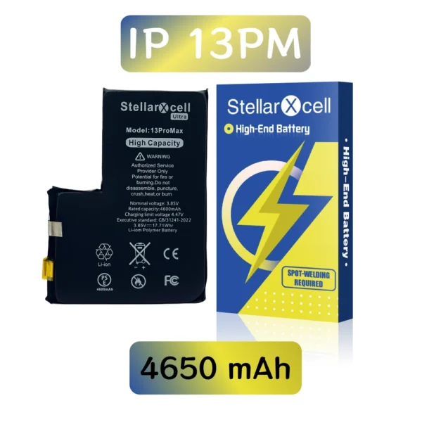 StellarXcell Ultra Battery Cell Super Capacity for IPhone 13 Pro Max