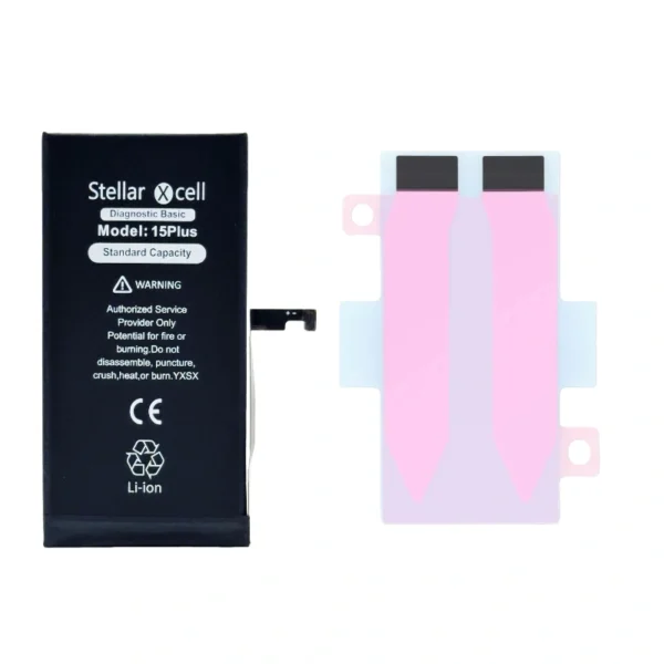 Second image of StellarXcell Diagnostic Basic Battery for IPhone 15 Plus