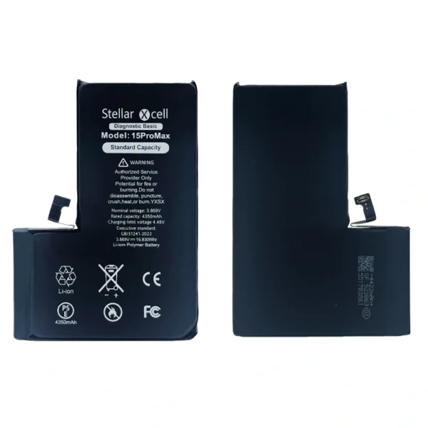 Second image of StellarXcell Diagnostic Basic Battery for IPhone 15 Pro max