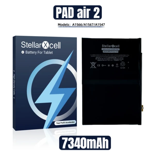StellarXcell PAD Battery For IPad Air2