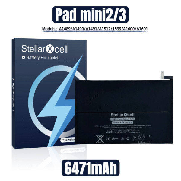 StellarXcell Tablet Battery For iPad Mini 2/3  / A1489 / A1490 / A1491 /A1512 / A1599 / A1600 / A1601