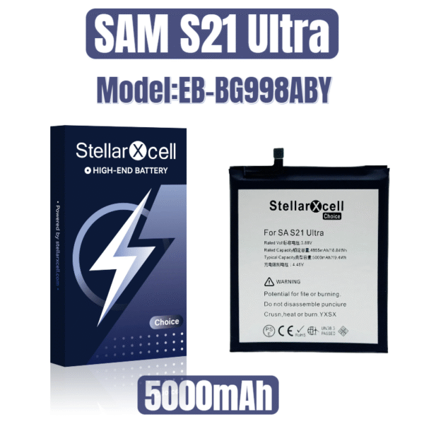 StellarXcell Choice Battery For Samsung S21 Ultra EB-BG998ABY