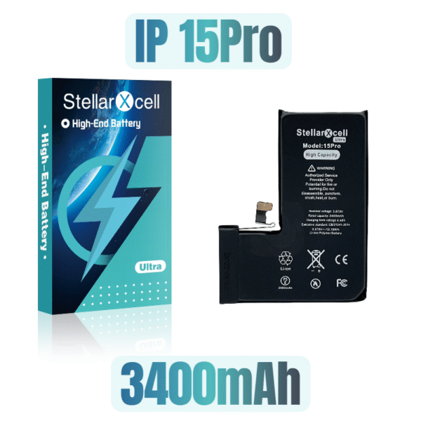 StellarXcell Ultra Battery For iPhone15Pro