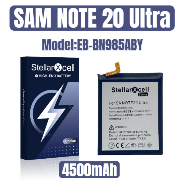 StellarXcell Choice Battery For Samsung Note20 Ultra EB-BN985ABY
