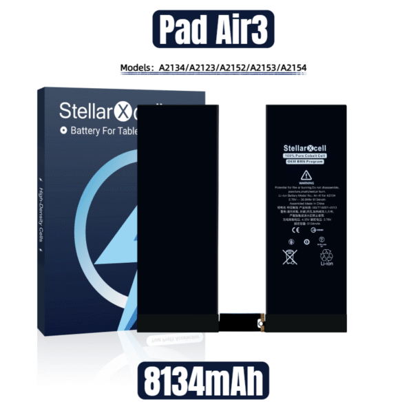 StellarXcell Tablet Battery For iPad Air3  A2134 / A2133 / A2152 / A2153 / A2154
