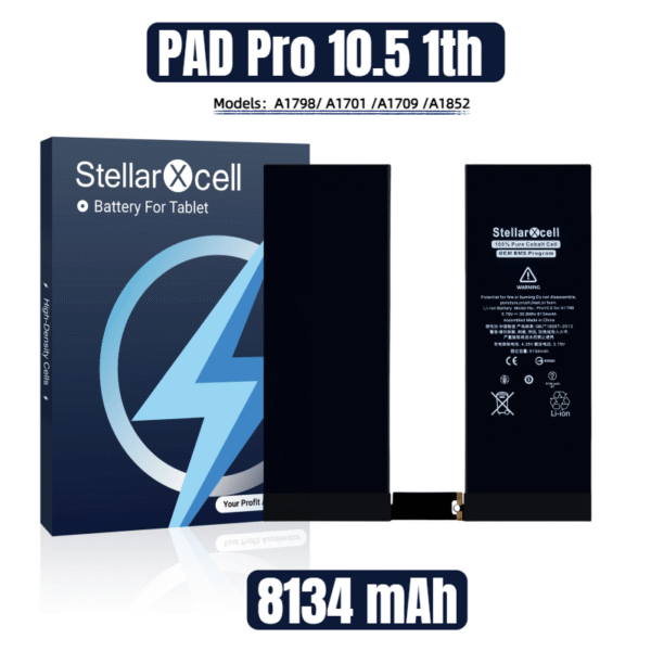 StellarXcell Tablet Battery For iPad Pro 10.5 1th /A1798 / A1701 / A1709 / A1852