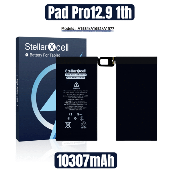 StellarXcell Tablet Battery For iPad  Pro 12.9 1th / A1584 / A1652 / A1577