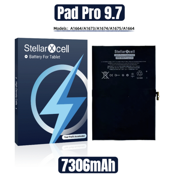 StellarXcell Tablet Battery For iPad Pro 9.7 / A1664 / A1673 / A1674 / A1675