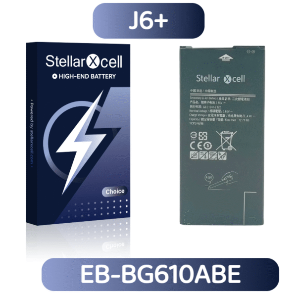 StellarXcell Choice Battery For Samsung J6 Plus EB-BG610ABE